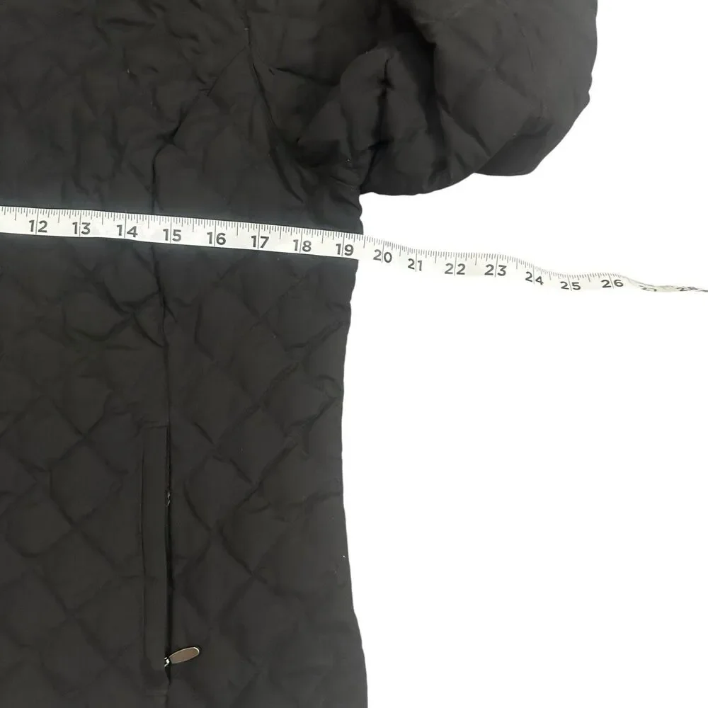 Eddie Bauer 650 Fill Power Premium Goose Down Black Jacket Women’s M Quilted - Picture 7 of 12